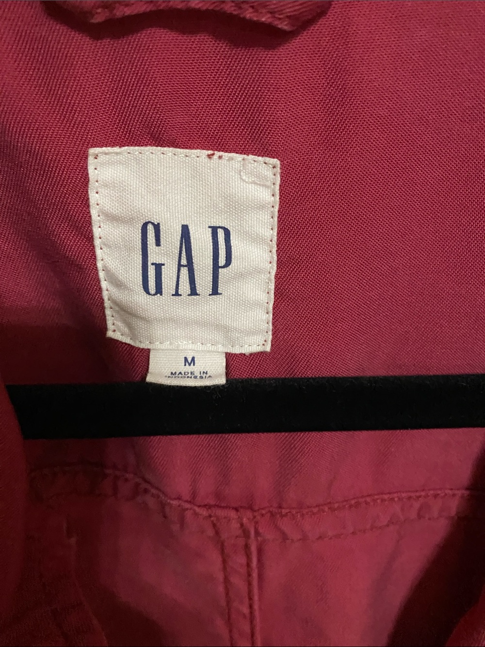 GAP Women's Deep Raspberry Utility Jacket - Picture 2 of 6